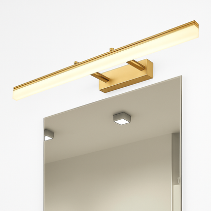 Spiegellamp LED Aluminium Goud Badkamer Woonkamer Lineaire Wandlamp Spiegel Verlichting Make-up Lamp Kunst Verlichting