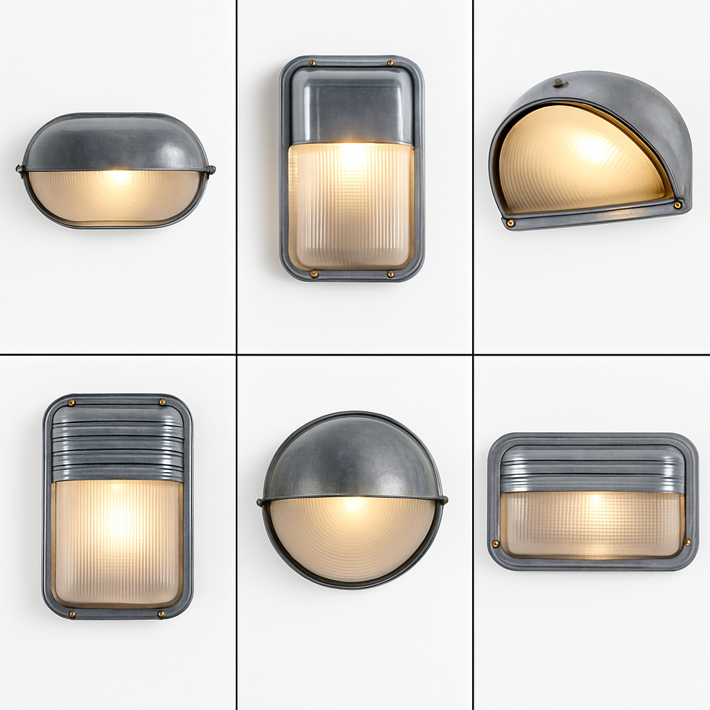 Buitenlamp Wandlamp Aluminium Zilver IP65 E27 12W Tuin Veranda Industrieel Vintage Matglas Buitenwandlamp Waterdicht Balkon Gevel