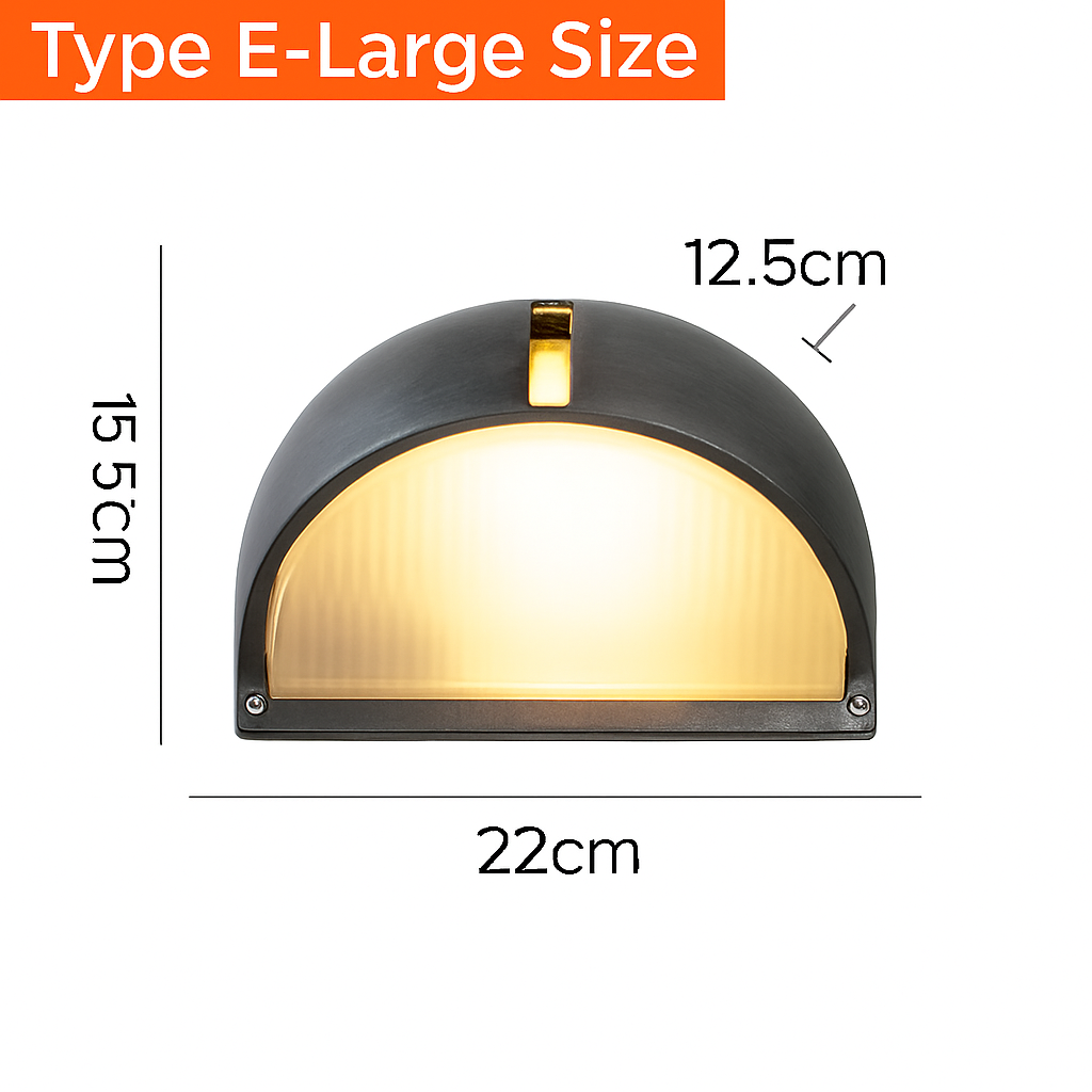 Buitenlamp Wandlamp Aluminium Zilver IP65 E27 12W Tuin Veranda Industrieel Vintage Matglas Buitenwandlamp Waterdicht Balkon Gevel