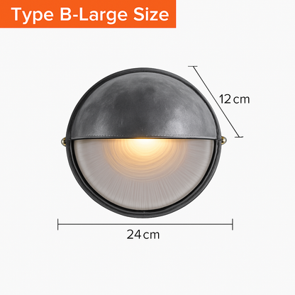 Buitenlamp Wandlamp Aluminium Zilver IP65 E27 12W Tuin Veranda Industrieel Vintage Matglas Buitenwandlamp Waterdicht Balkon Gevel