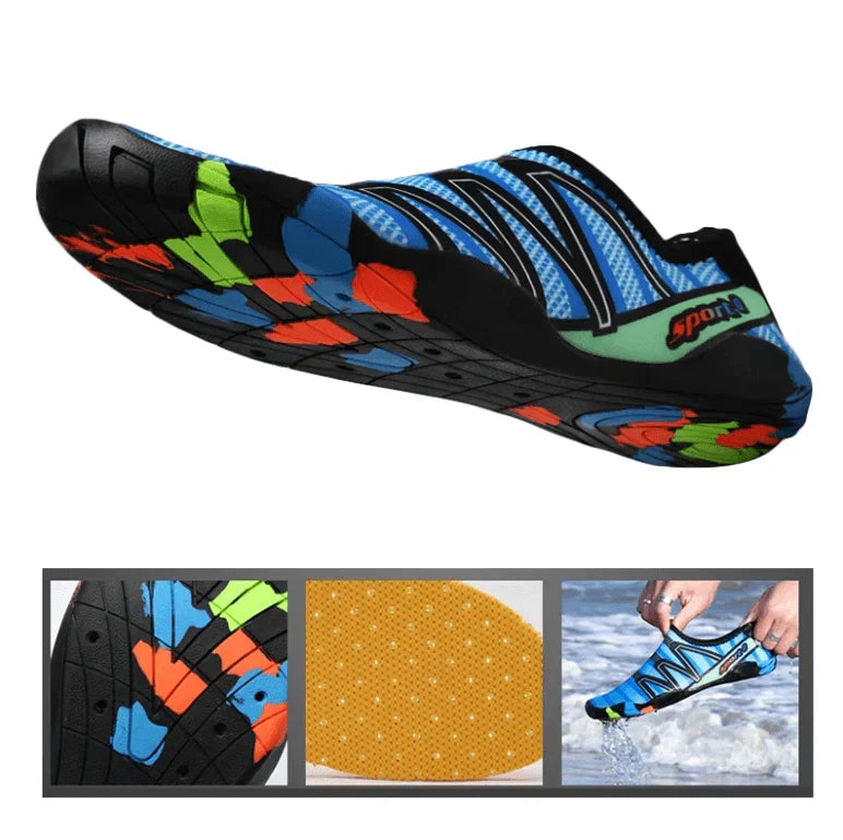 Sneldrogende Waterschoenen voor Strand & Watersport – Antislip Zool