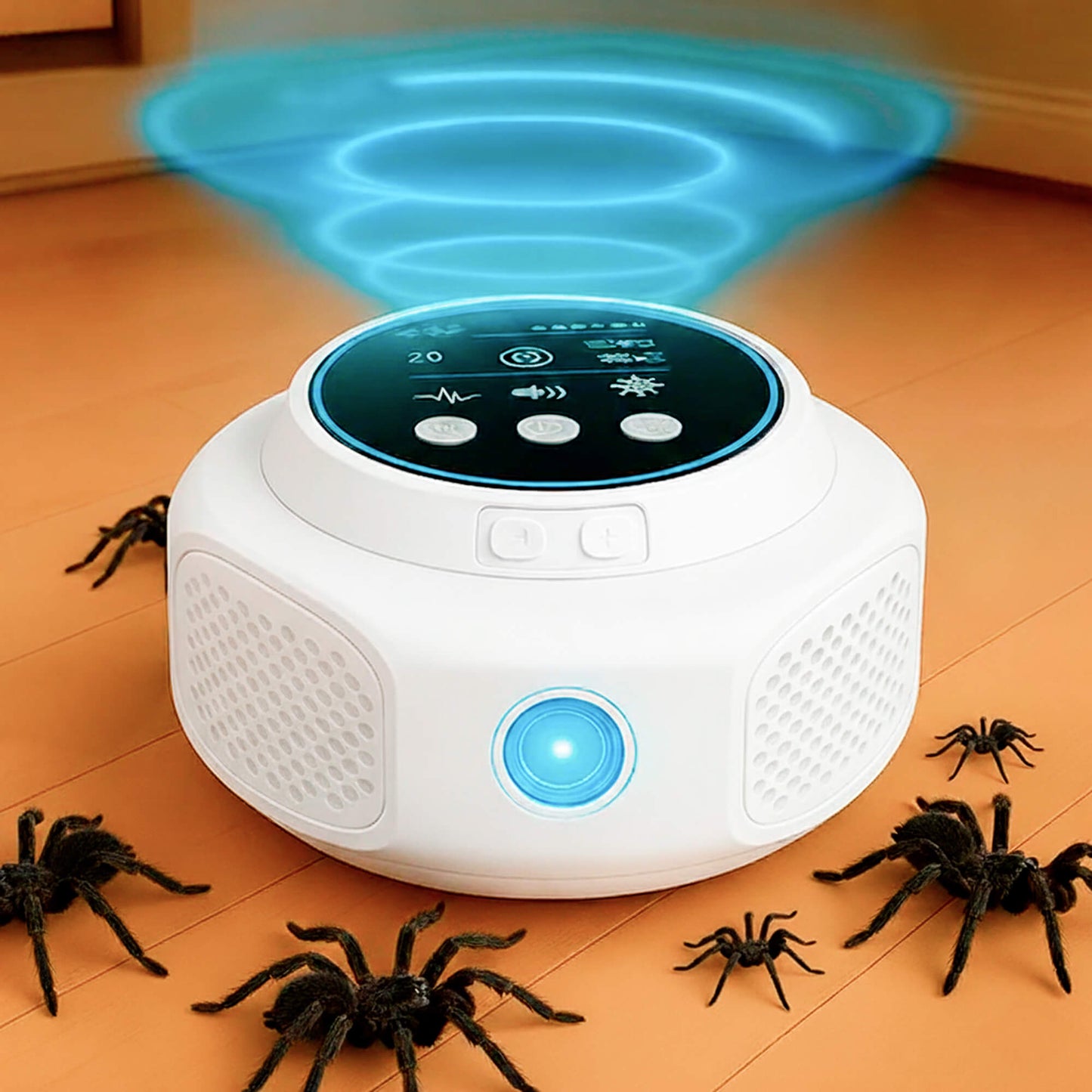Ultrasone Spinnenbestrijder Stopcontact Chemievrij Huisdier- en Kindvriendelijk Insectenwering 300m²