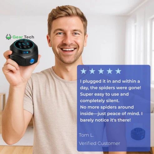 Ultrasone Spinnenbestrijder Stopcontact Chemievrij Huisdier- en Kindvriendelijk Insectenwering 300m²