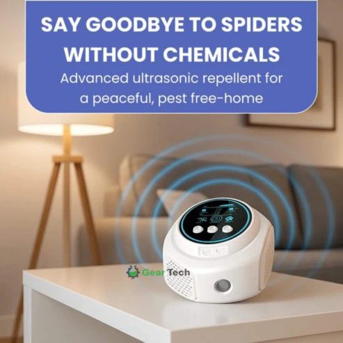 Ultrasone Spinnenbestrijder Stopcontact Chemievrij Huisdier- en Kindvriendelijk Insectenwering 300m²