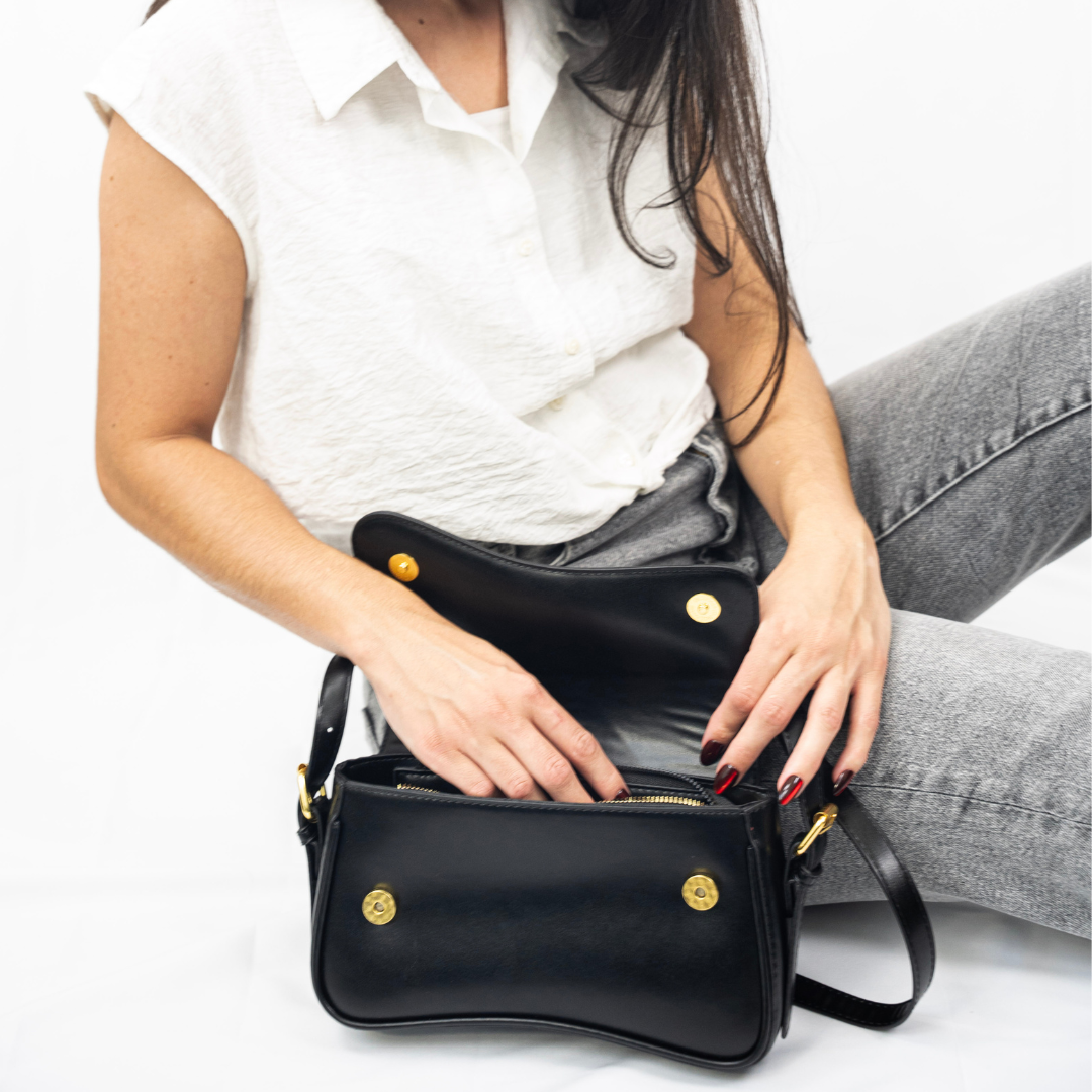 Filo Schoudertas Trendy Design Modaal Leer