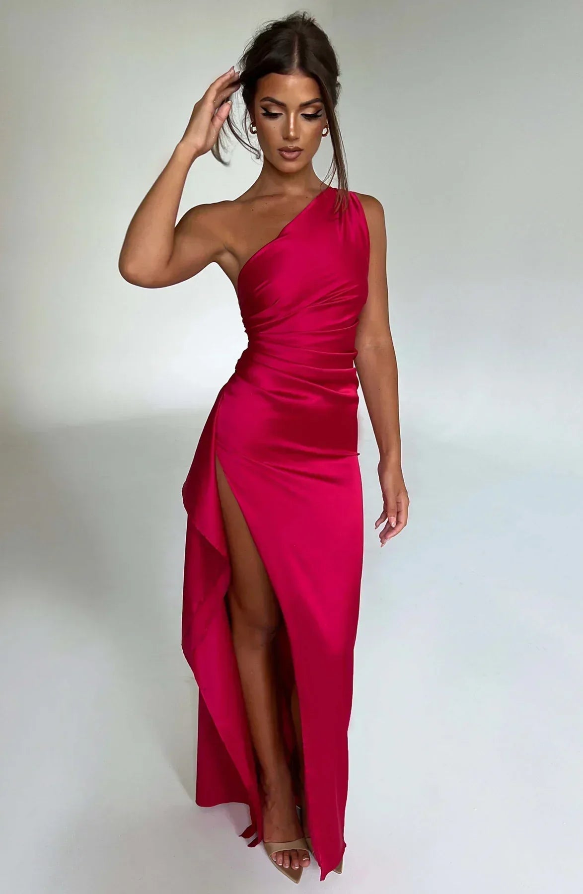 Elegante One-Shoulder Avondjurk voor Vrouw - StudioMarella