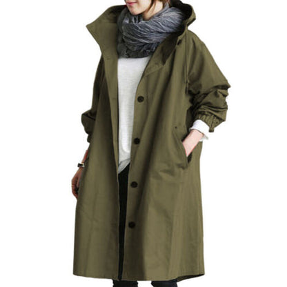 Lange Trenchcoat Mode Jurk
