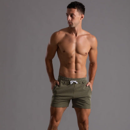 Super-stretch fitness shorts voor heren - ultieme flexibiliteit en comfort voor diverse soorten workouts en ontspanning.