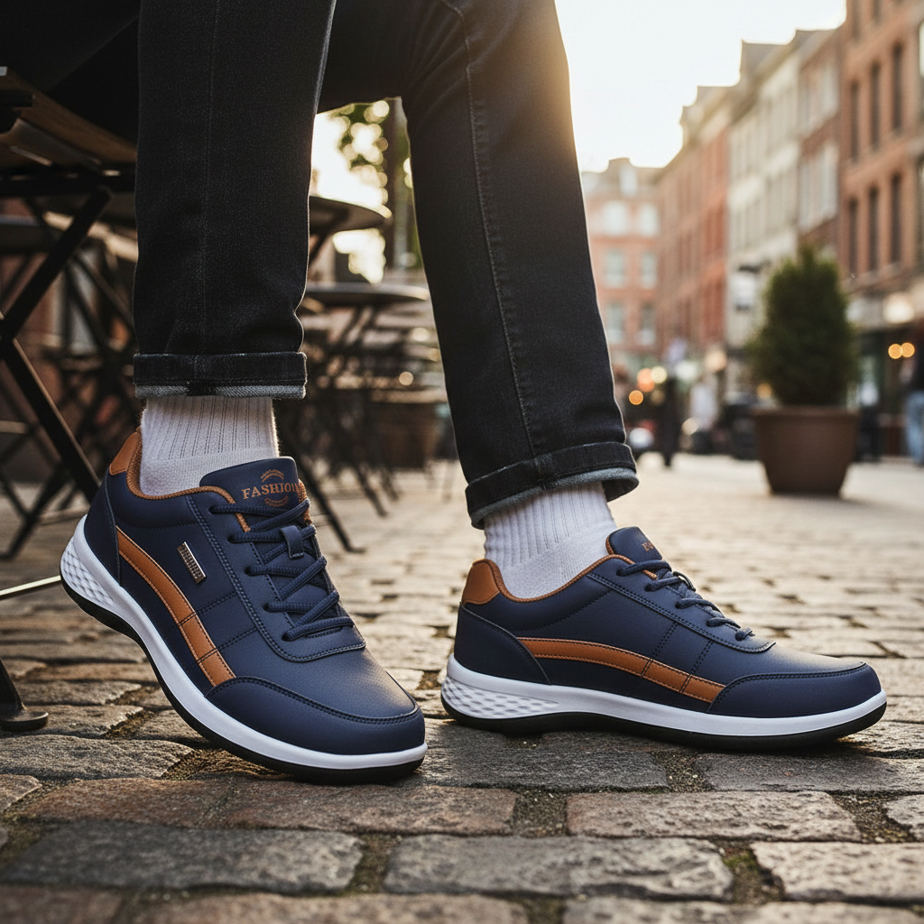 Orthopedische Heren Sneaker Comfortabel Steunzool