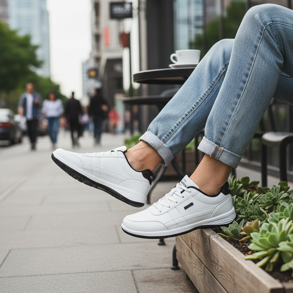 Orthopedische Heren Sneaker Comfortabel Steunzool