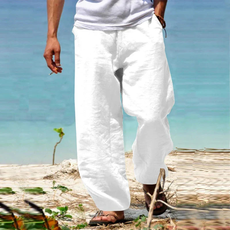 Linnen Broek Mannen Casual Klassiek