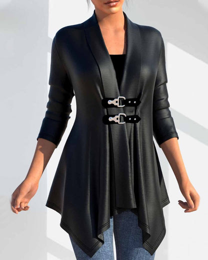 Dame Jas Lange Warme Stijlvolle Coat