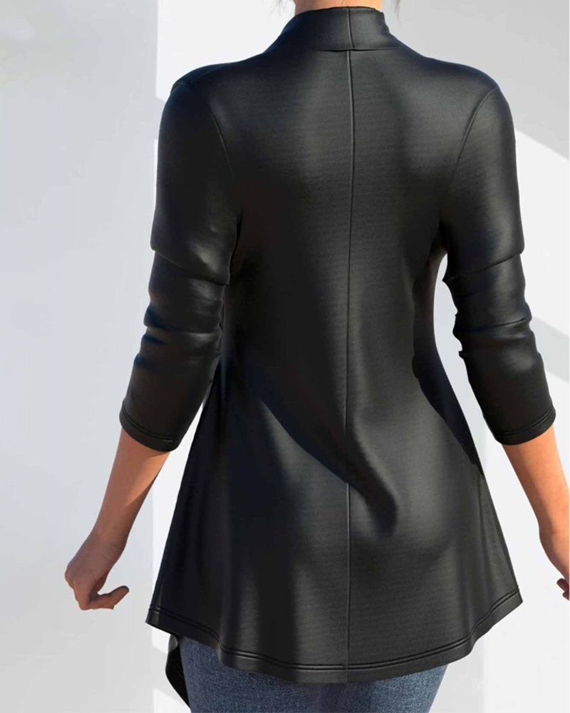 Dame Jas Lange Warme Stijlvolle Coat