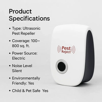 Stornfield | Ultrasonic Squirrel Repeller Device - Effective Pest Control to Deter Squirrels in 48 Hours for Gardens & Yards