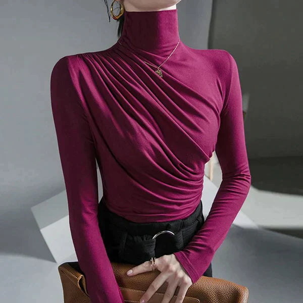 Plooirok Dames Coltrui Comfortabele Jurk - StudioMarella