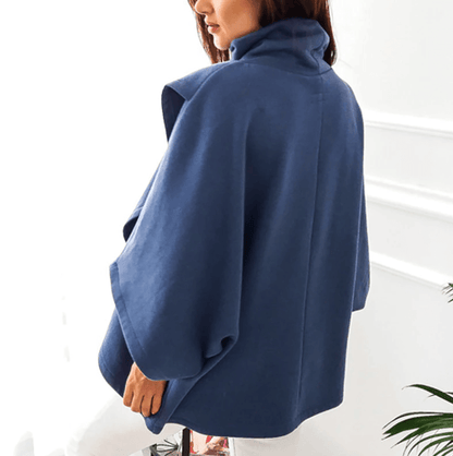 Dames Trui Oversized Asymmetrisch Zwart Modieus