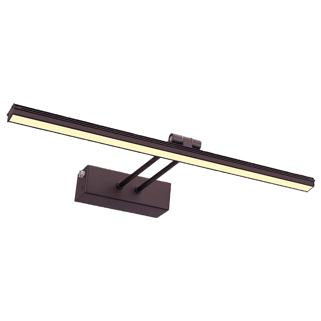Wandlamp met Touch-bediening — Metalen LED Lamp voor Woonkamer Slaapkamer — Dimbaar Nachtlampje met Afstandsbediening Modern Design Zwart Goud 20cm Wandverlichting