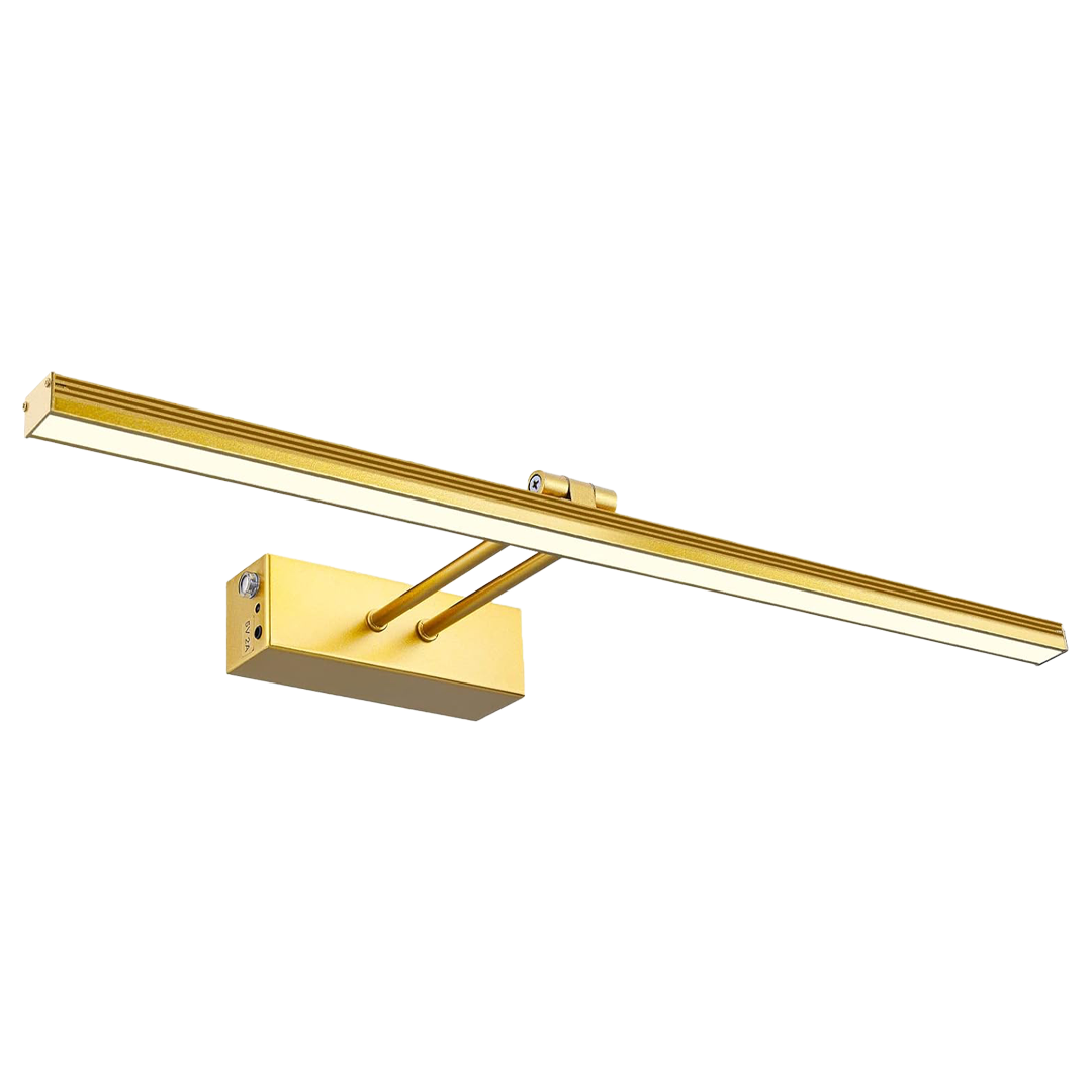 Wandlamp met Touch-bediening — Metalen LED Lamp voor Woonkamer Slaapkamer — Dimbaar Nachtlampje met Afstandsbediening Modern Design Zwart Goud 20cm Wandverlichting