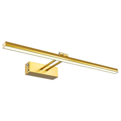 Wandlamp met Touch-bediening — Metalen LED Lamp voor Woonkamer Slaapkamer — Dimbaar Nachtlampje met Afstandsbediening Modern Design Zwart Goud 20cm Wandverlichting