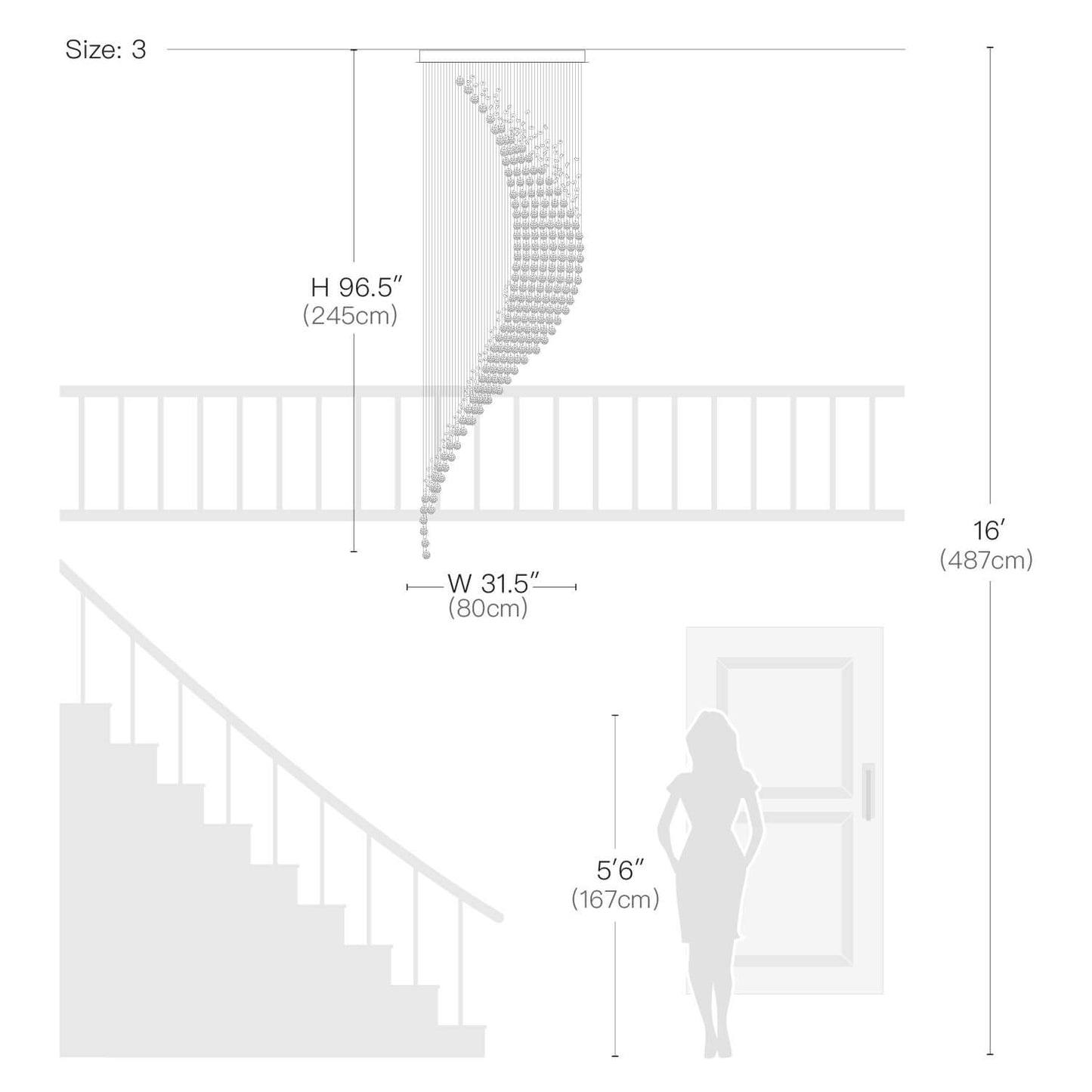Kristallen Kroonluchter Regendruppel Spiraal K9 Kristal Chroom GU10 Trap Entreehal Luxe