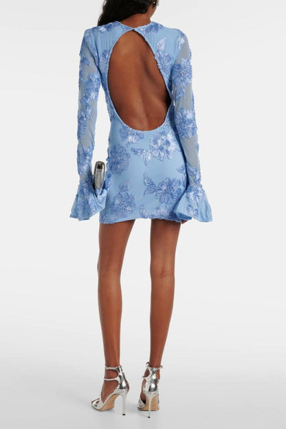 Mini Zomerjurk voor Dames Met Open Rug Ontwerp
