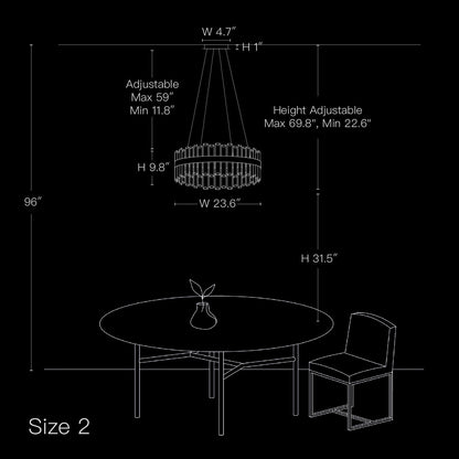 Kristallen Kroonluchter Rond Goud K9 Crystal 12-20 Lichts Luxe Plafondlamp