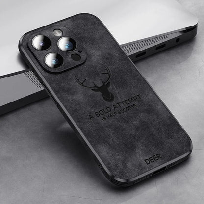 Smartphone Hoesje in Leerlook — Slank Design met Valbescheming & MagSafe-Compatibiliteit voor iPhone 16/15/14/13/12