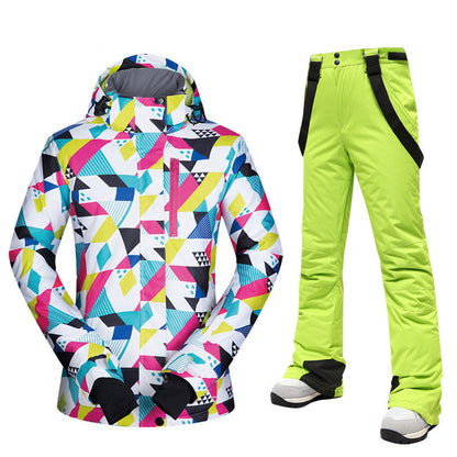 Dames Ski Pak Waterdicht 2-Delig Modern Design