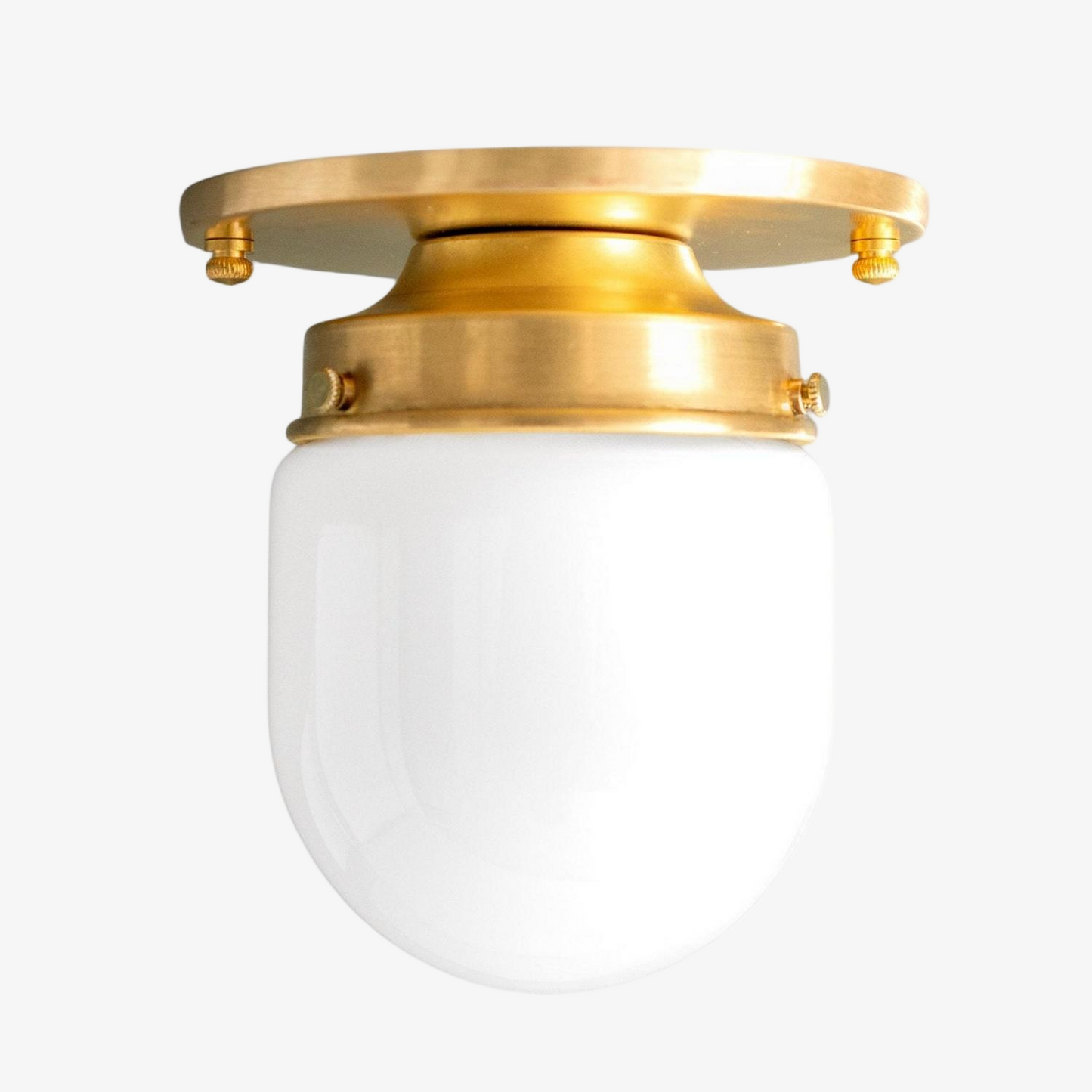 Opaal Glazen Wandlamp & Plafondlamp Dubbelfunctie Modern Design Messing