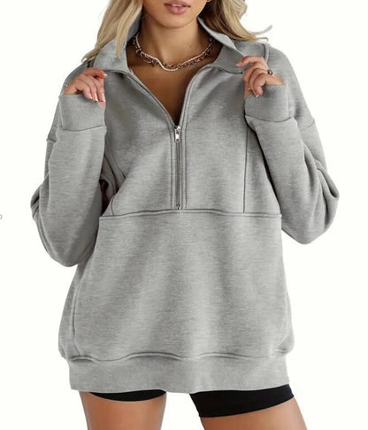 Dames Trui Oversized Warm met Kangoeroezak Comfortabel