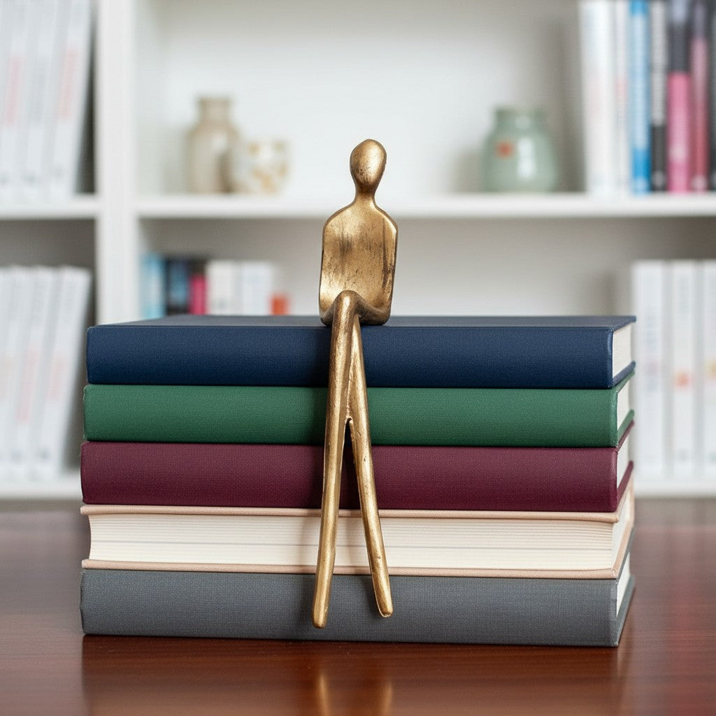 Geometrische Hondenbeeldje van IJzer – Minimalistisch Decoratief Sculptuur voor Bureau