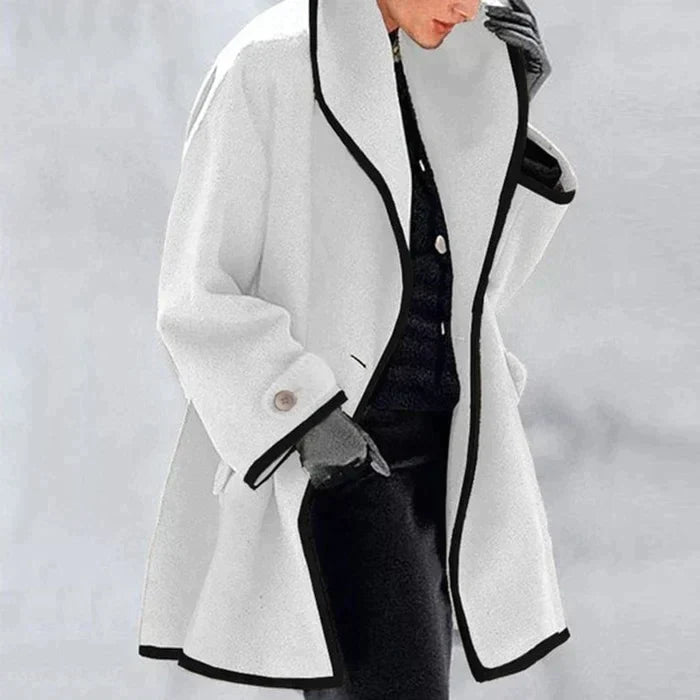 Dames Wollen Jas Warm en Elegант