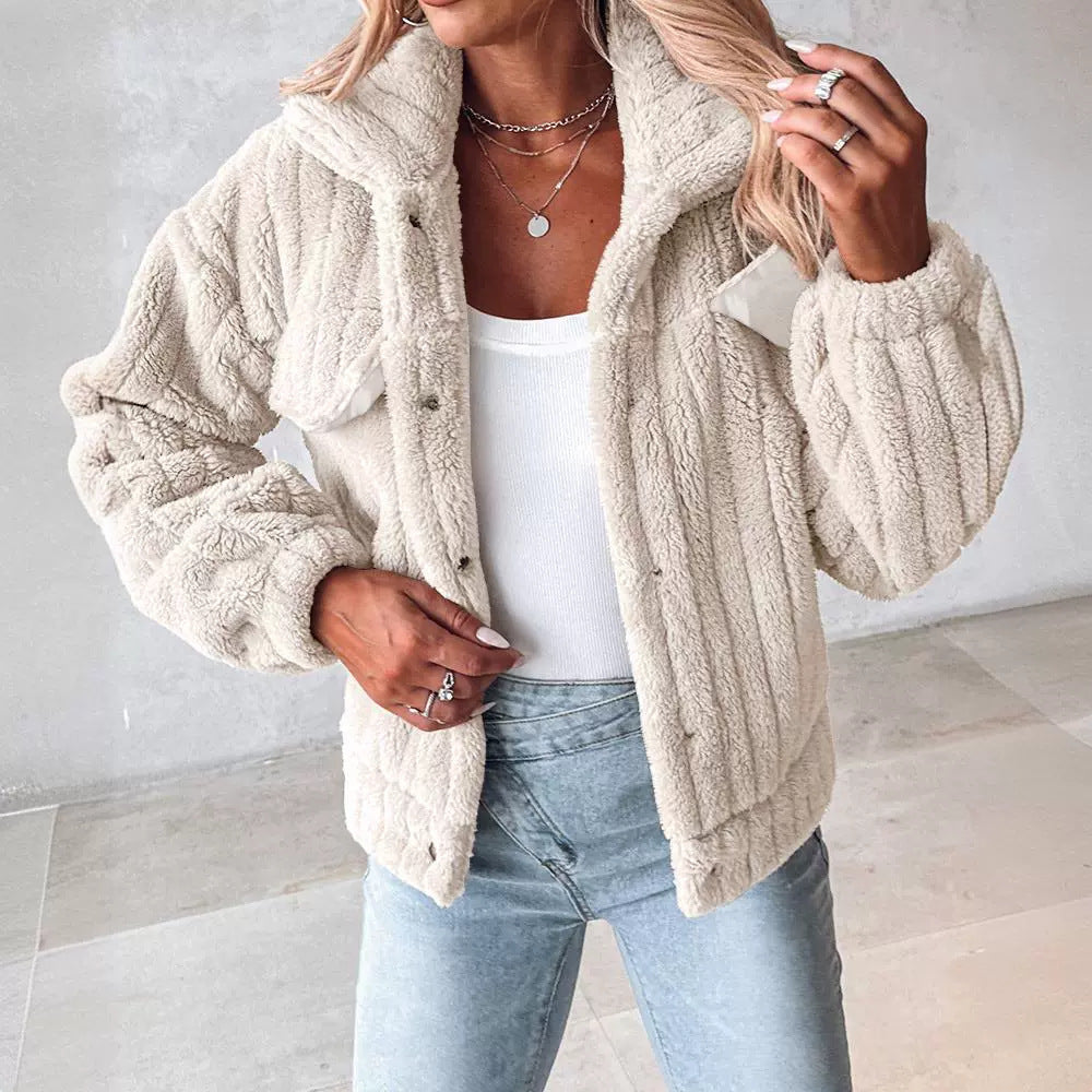 Dames Teddyjas Warm Zacht Bontlook