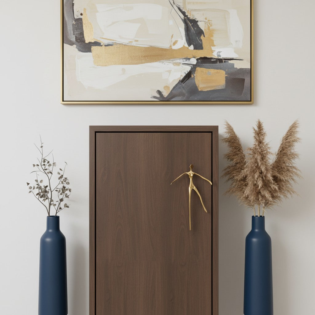Minimalistische Kastgreep - Messing Zilver Roze - Scandinavisch Design Meubels
