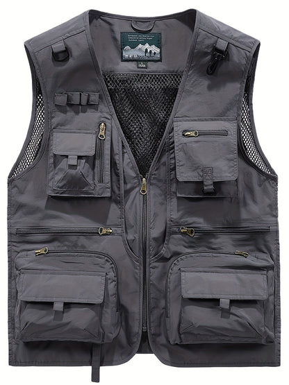 Dunne Heren Gilet met Ritszakken