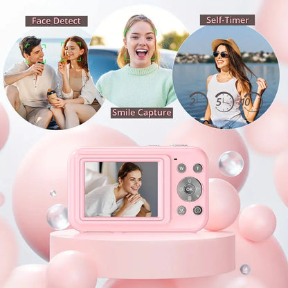 Digitale Camera Retro Vintage 1080p Compact Draagbaar Nostalgisch Ontwerp