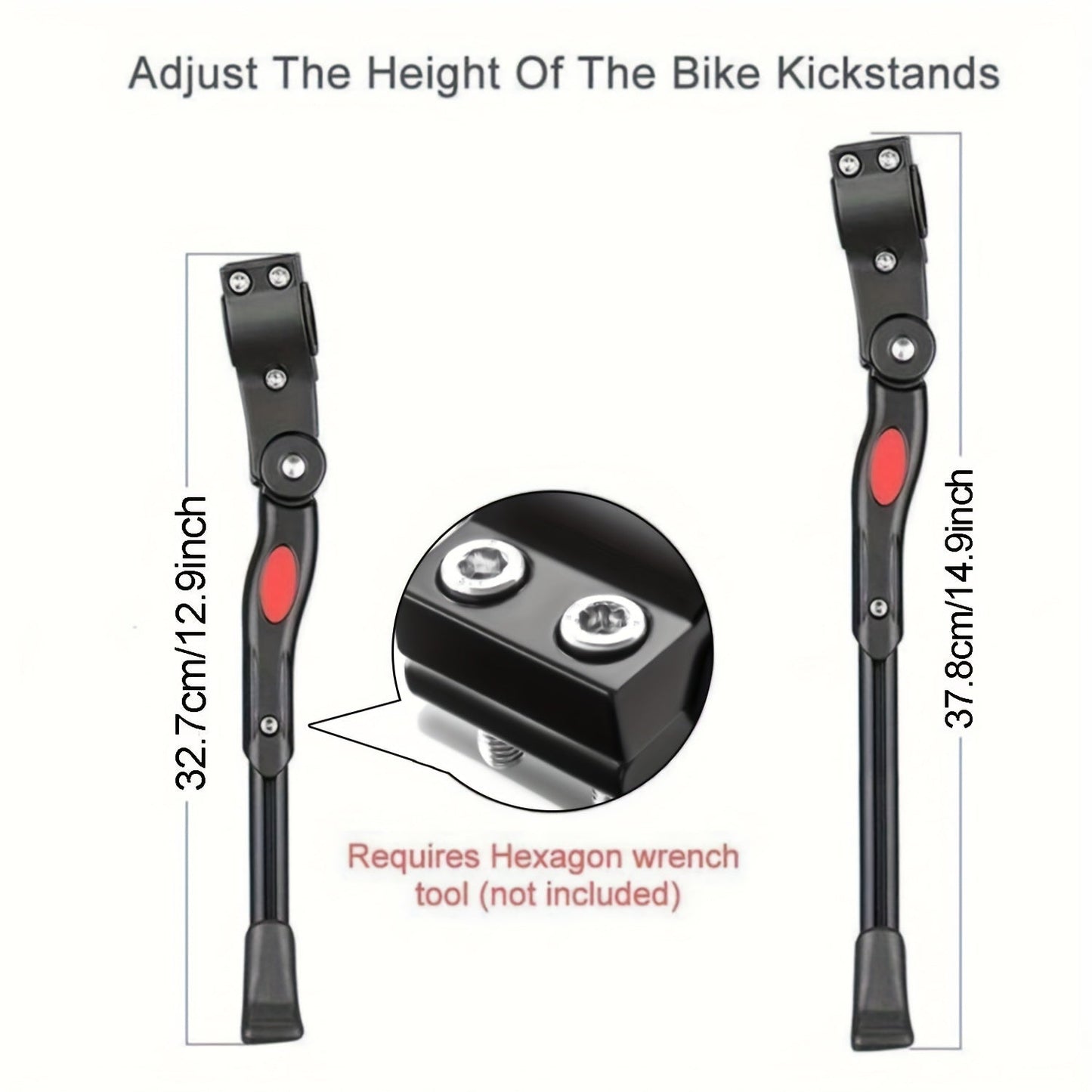 Verstelbare Fietsstandaard Aluminium 32-37cm Stabiel & Duurzaam