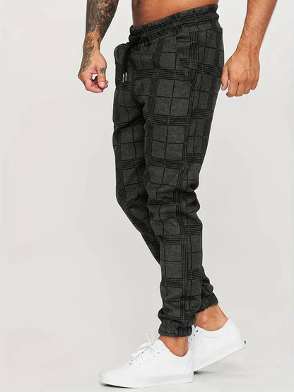 Joggingbroek Zacht Geruit Comfortabele Sportbroek