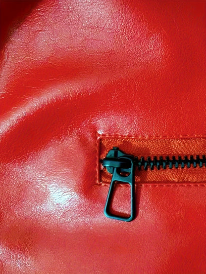 Leren Jas Elegant Zwarte Heren