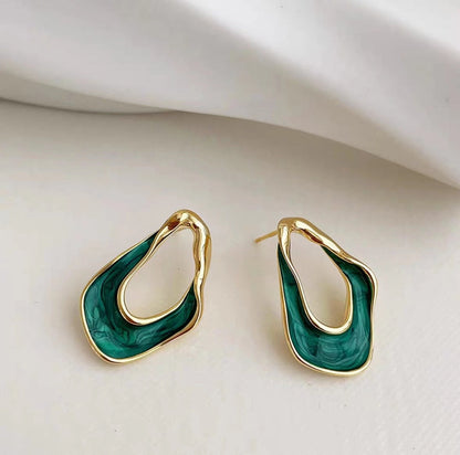 Dames Oorbellen Zilver Parel Elegante Gedraaid Design