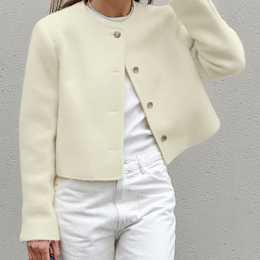 Voorjaarsjas Dames Korte Blazer Trendy Stijlvol