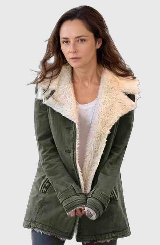 Dames Fleece Jas Warm met Sherpa Lining - StudioMarella
