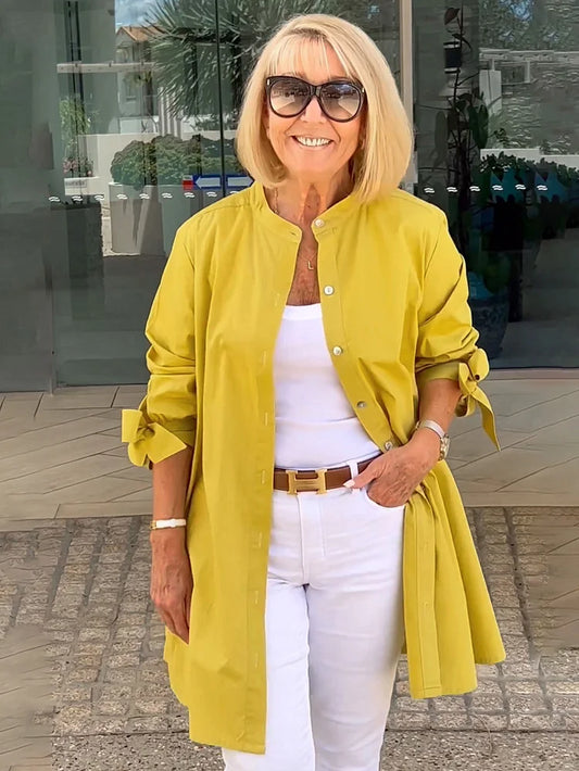 Lange Blousejurk Lichtgewicht Ademend Zomerjurk - StudioMarella
