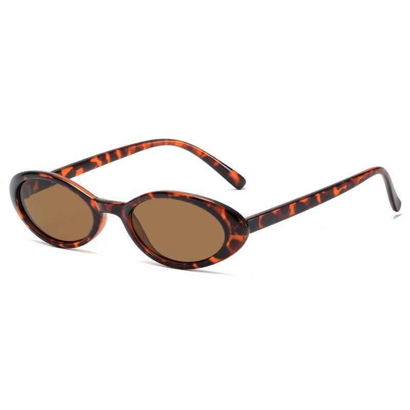 Dames Zonnebril Ovaal met Druppel Details Retro Look
