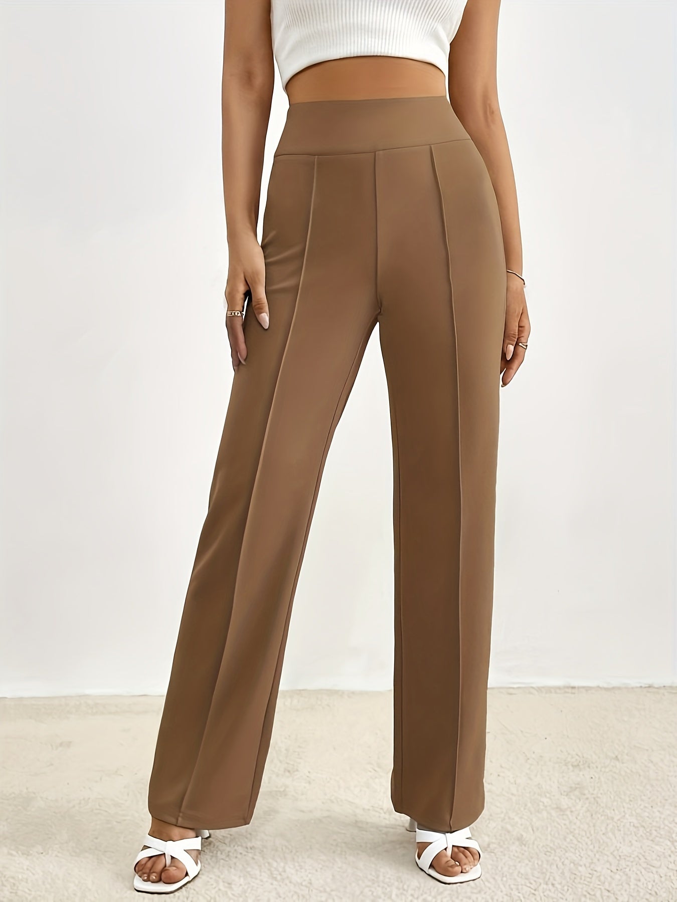 Elegante Rechte Broek voor Vrouw Comfortabel
