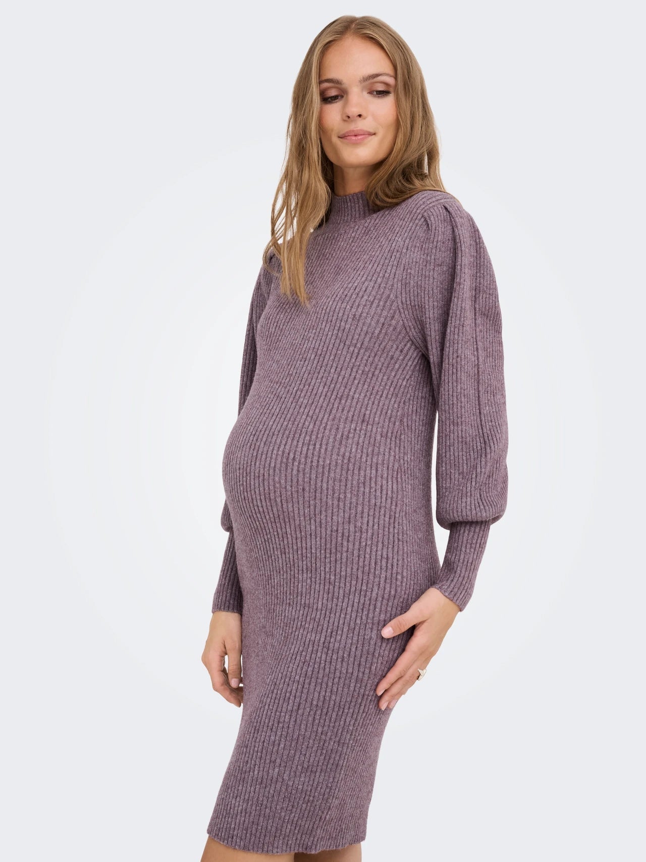 Zwangerschapsjurk Mini Damesjurk Hoge Hals Casual Stijl
