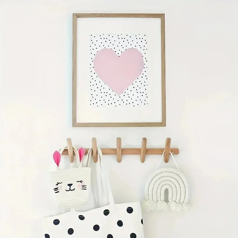 Kapstok Wand Eikenhout Minimalistisch 4 5 Haken Hal Garderobe Modern Scandinavisch