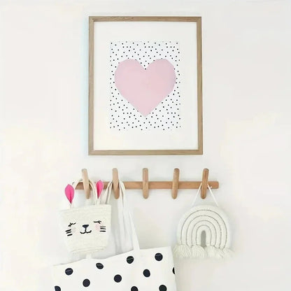 Kapstok Wand Eikenhout Minimalistisch 4 5 Haken Hal Garderobe Modern Scandinavisch