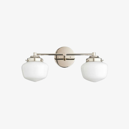 Globe Wandlamp Klassieke Badkamer Schoolhouse Verlichting Mat Opaal Glas voor Spiegel en Wastafel