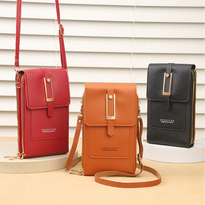 Dames Telefoontas Crossbody met Touchscreen Scherm en Bloemenvormig Ontwerp